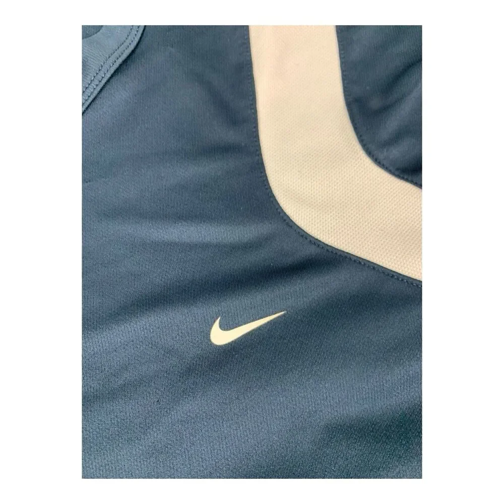 Nike Dri Fit Navy Blue w/ White Trim Tennis Athletic Shirt, Men’s Size XL